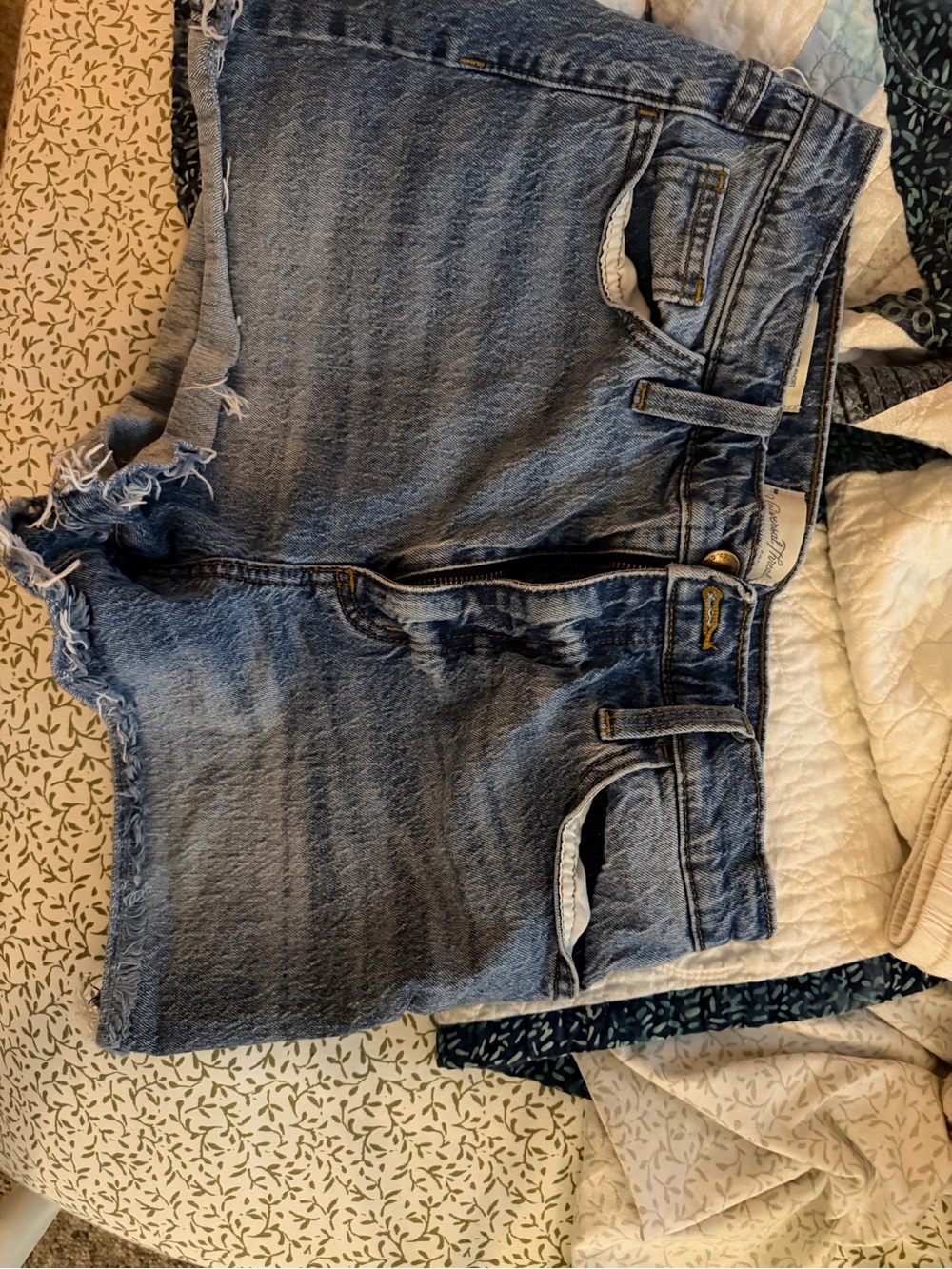 Women’s Blue Denim Cutoff Shorts